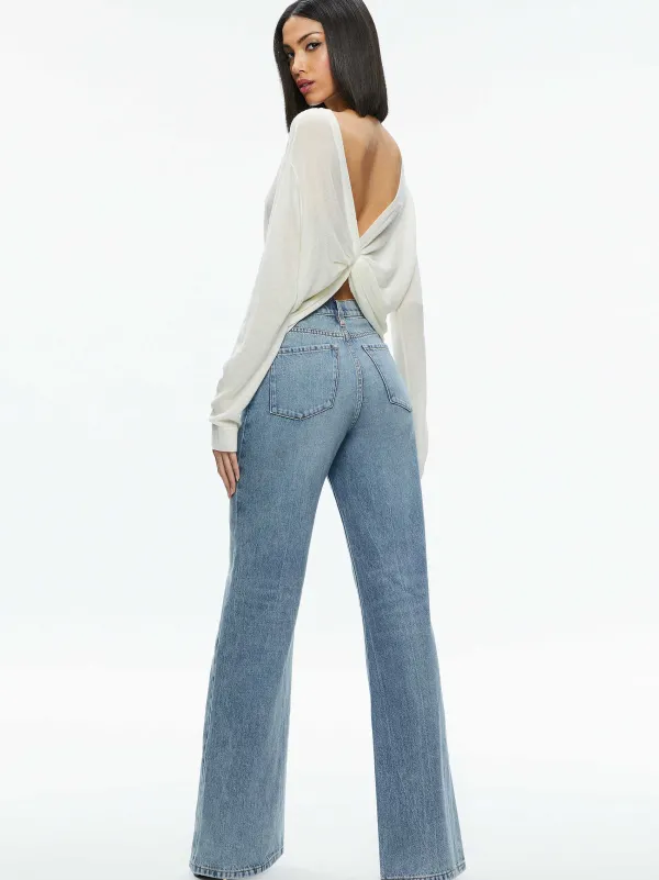 Women Alice and Olivia Akers Reversible Pullover