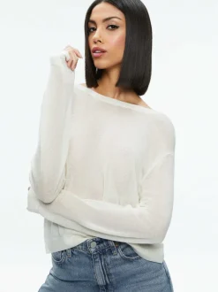 Women Alice and Olivia Akers Reversible Pullover