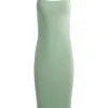 Women Alice and Olivia Alina Looped Straps Midi Dress