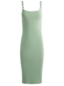 Women Alice and Olivia Alina Looped Straps Midi Dress