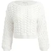 Women Alice and Olivia Allene Cable Knit Crewneck