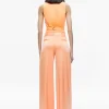 Women Alice and Olivia Amber Collared Vest + Eric Low Rise Pant