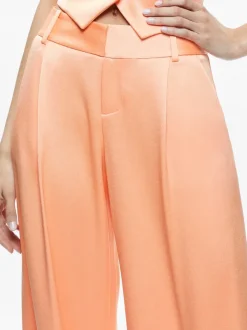 Women Alice and Olivia Amber Collared Vest + Eric Low Rise Pant