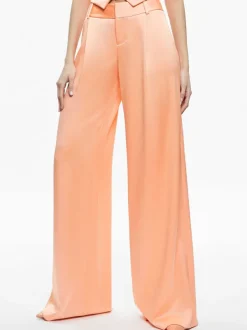 Women Alice and Olivia Amber Collared Vest + Eric Low Rise Pant