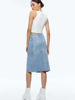 Women Alice and Olivia Amity Sleeveless Cropped Tank