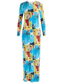 Women Alice and Olivia A+O X Basquiat Delora Maxi Dress