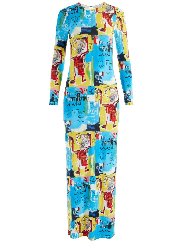Women Alice and Olivia A+O X Basquiat Delora Maxi Dress