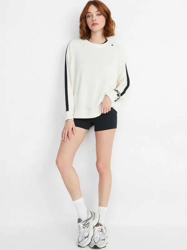 Women Alice and Olivia A+O X Big Feelings Alli Slouchy Crewneck