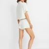 Women Alice and Olivia A+O X Big Feelings Madden Short Sleeve Set