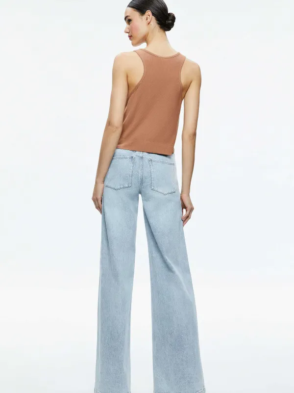 Women Alice and Olivia Avril Boxy Tank