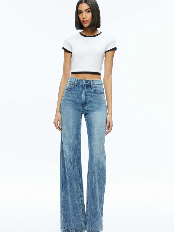 Women Alice and Olivia Baby Tee