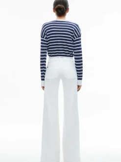 Women Alice and Olivia Bernetta Cropped Drawstring Pullover