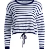 Women Alice and Olivia Bernetta Cropped Drawstring Pullover