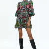Women Alice and Olivia Bertha Blouson Sleeve Mini Dress