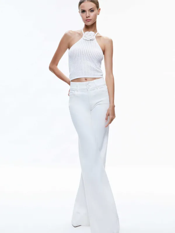 Women Alice and Olivia Bessie Halter Top
