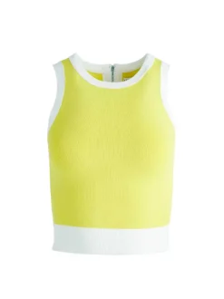 Women Alice and Olivia Boyd Crewneck Tank + Rmp Mid Rise Back-Zip Bootcut Ankle Pant