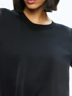 Women Alice and Olivia Braden Drop Shoulder Tee