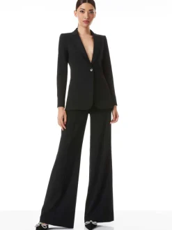 Women Alice and Olivia Breann Long Fitted Blazer