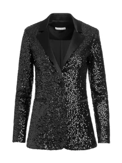Women Alice and Olivia Breann Sequin Fitted Blazer + Lara Sequin Bootcut Pant