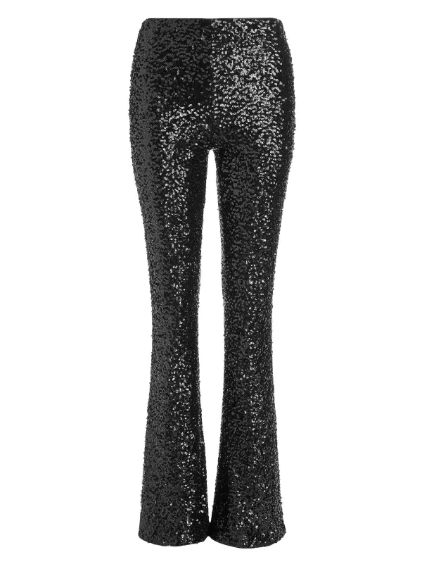Women Alice and Olivia Breann Sequin Fitted Blazer + Lara Sequin Bootcut Pant