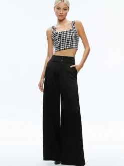 Women Alice and Olivia Breslin Corset Top + Donald Side Button Skirt