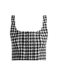Women Alice and Olivia Breslin Corset Top + Donald Side Button Skirt
