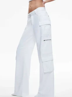 Women Alice and Olivia Cay Baggy Cargo Jeans