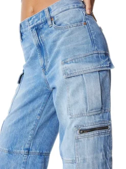 Women Alice and Olivia Cay Baggy Cargo Jeans