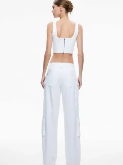 Women Alice and Olivia Cay Baggy Cargo Jeans