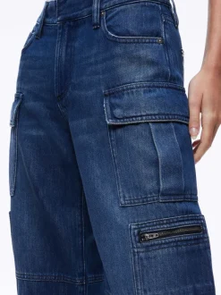 Women Alice and Olivia Cay Baggy Cargo Jeans