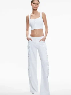 Women Alice and Olivia Cay Baggy Cargo Jeans