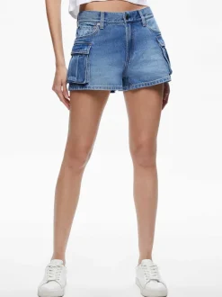 Women Alice and Olivia Cay Low Rise Cargo Short