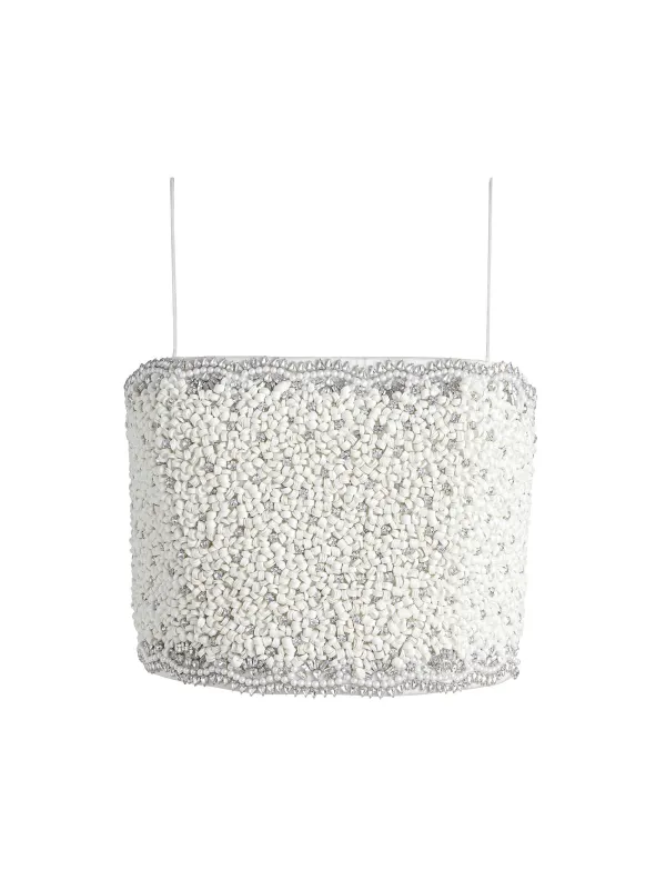 Women Alice and Olivia Ceresi Embellished Spaghetti Strap Top