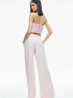 Women Alice and Olivia Ceresi Embellished Spaghetti Strap Top