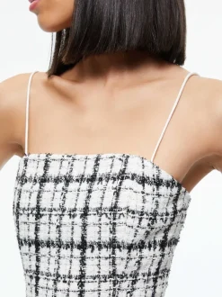 Women Alice and Olivia Ceresi Tweed Crop Top