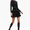 Women Alice and Olivia Chara Tiered Ruffle Mini Dress