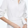 Women Alice and Olivia Chassidy Vegan Leather Maxi Shirt Dress