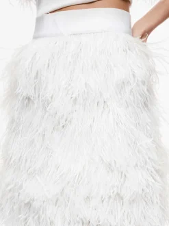 Women Alice and Olivia Cina Feather Mini Skirt
