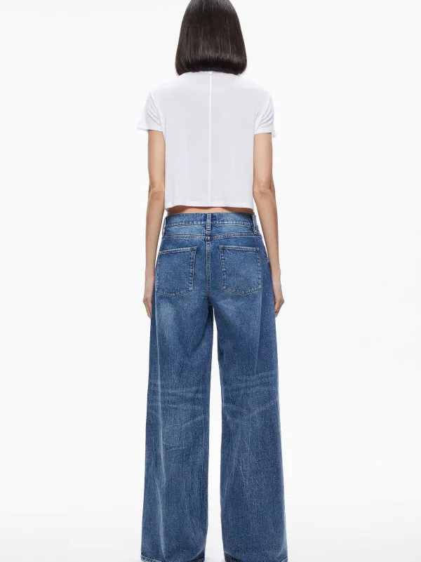 Women Alice and Olivia Cindy Classic Cropped Tee