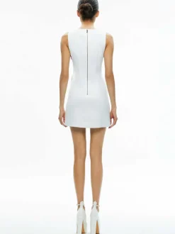 Women Alice and Olivia Clyde Embellished Shift Dress