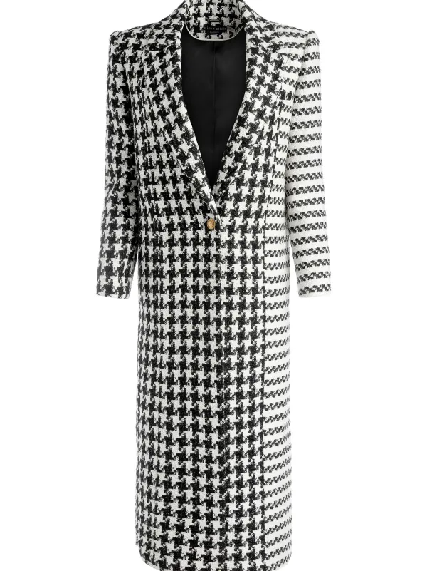 Women Alice and Olivia Colley Long Tweed Coat