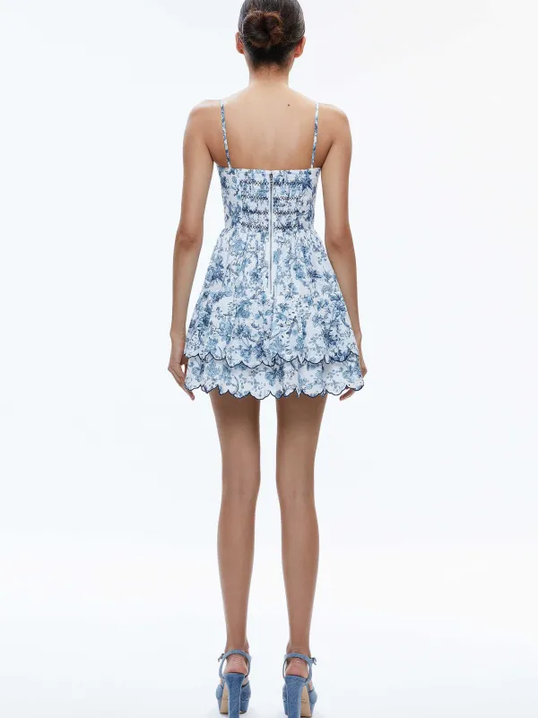 Women Alice and Olivia Daisy Tiered Ruffle Mini Dress