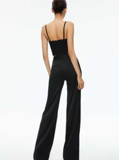 Women Alice and Olivia Damia Ruched Bustier Top