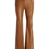 Women Alice and Olivia Danette Vegan Leather Split Hem Trousers