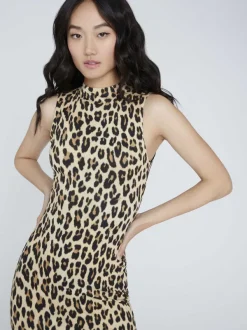 Women Alice and Olivia Delora Fitted Mock Neck Dress