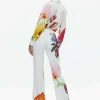 Women Alice and Olivia Denny Notch Collar Boyfriend Blazer + Livi Mid Rise Trouser