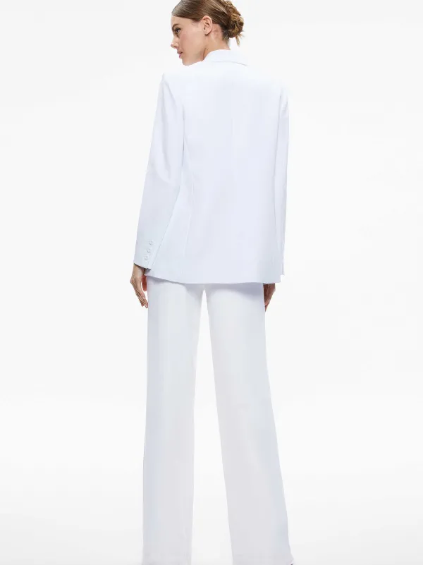Women Alice and Olivia Denny Notch Collar Boyfriend Blazer