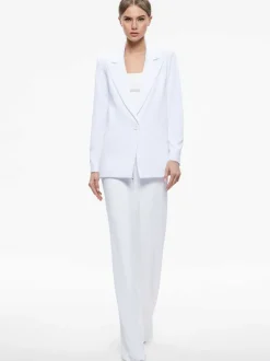 Women Alice and Olivia Denny Notch Collar Boyfriend Blazer