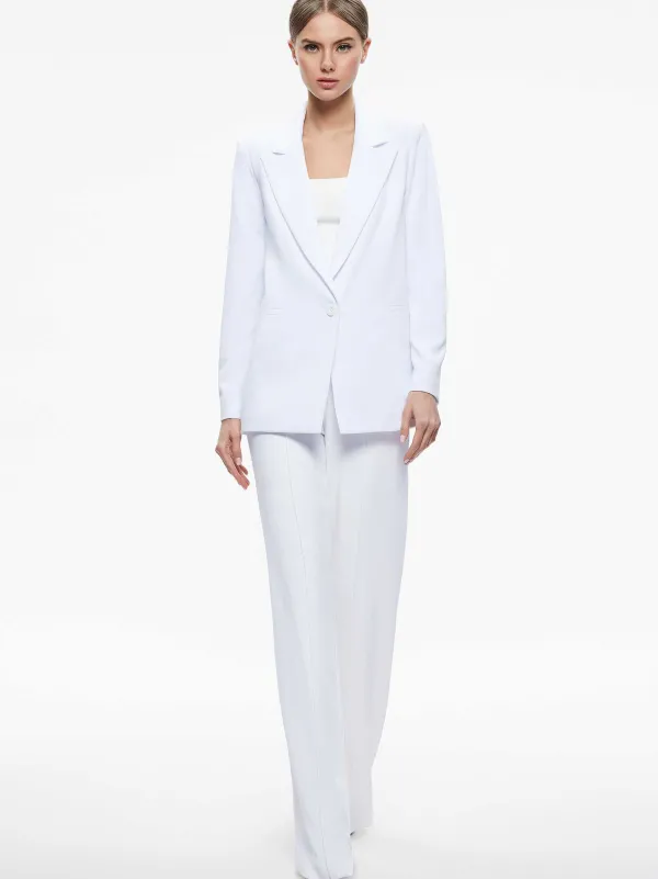 Women Alice and Olivia Denny Notch Collar Boyfriend Blazer