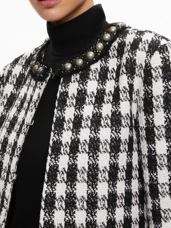 Women Alice and Olivia Deon Two-Fer Tweed Jacket + Mace Tweed Mini Skort